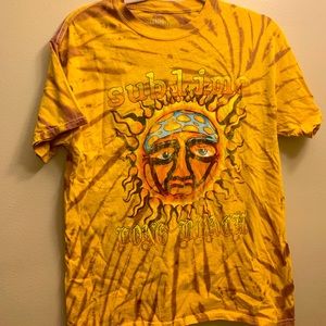 Urban Outfitters Yellow Tie Dye Sublime Tee